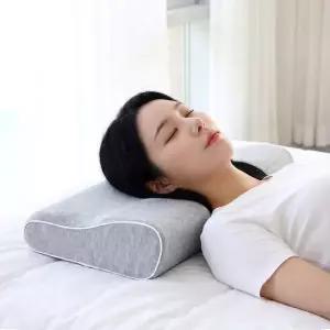 (초특가+무배) 나코자요 휴럭스 메모리폼 경추베개 경추목베개 낮은베개 거북목 일자목 숙면 목베개 국산