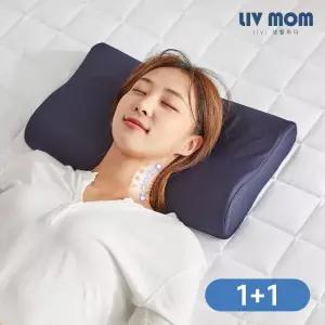 1+1 리브맘 고밀도 데일리 메모리폼 베개+매쉬커버