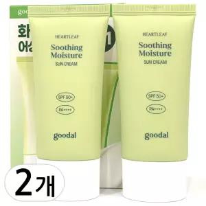 구달 맑은 어성초 진정 수분 선크림 50ml 2개