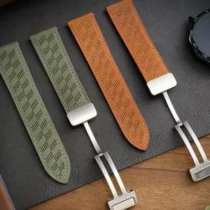 (올핀)갤럭시워치7 가죽밴드 마그네틱 버클 시계줄 40mm 44mm