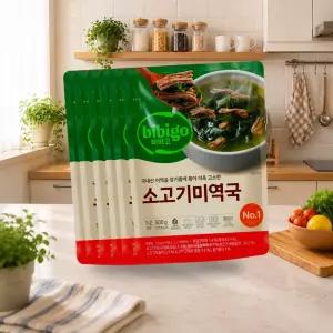 비비고 소고기 미역국 500g 6개