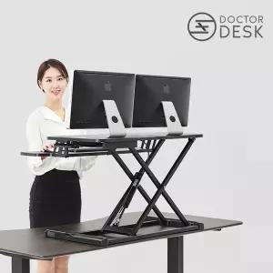 닥터데스크 듀얼 오토 / 전동식 높이조절 책상 모션 데스크 / 모니터 2대 거치 스탠딩 데스크
