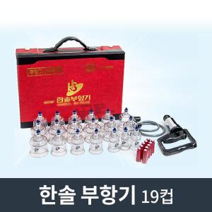 H11 한솔부항기 19컵 세트(펌프포함) / 삶아쓰는 부황기 압력조절 지압봉