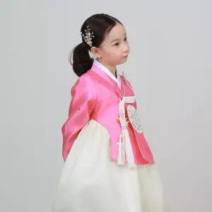 [한설]한복 1820S 핑크핑크 조화로운 여아한복은 언제나 환영 고급 갈래 아동 여아한복 [돌-12세]