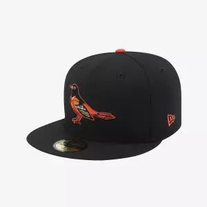 [롯데백화점]뉴에라 MLB 쿠퍼스타운 볼티모어 오리올스 피티드캡 블랙 15131695