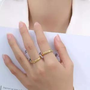 제니 코코 퀼팅 엠보 크러시 반지 3mm 6mm 퀄팅 미니 라지 쿠션 명품 크러쉬 써지컬 CC 볼드 레이어드 링