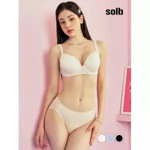 솔브 C~G컵 리드 인견 와이어 보정 브라팬티 세트SSET677 1148234