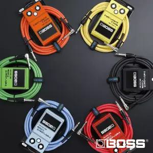 보스 악기 케이블 BIC-10A BOSS BIC10A 이펙터 기타 3m 6컬러