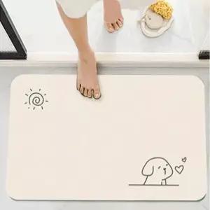 규조토 발매트 프리미엄 욕실매트 빨아쓰는 논슬립 물흡수 소프트쿠션 현관 주방 인쇄비 별도