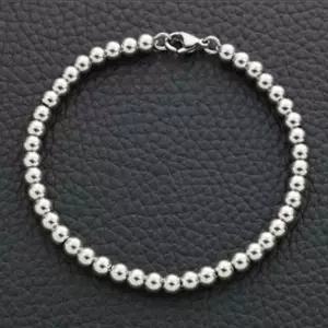 써지컬스틸 골드비드 남녀공용 볼팔찌(5mm)
