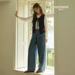 까사렐 26FW 컬러 커브드 데님 2종