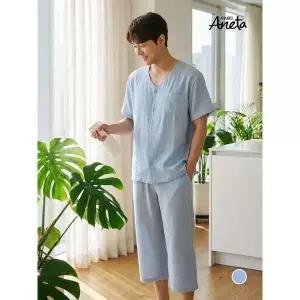 올인원 아이스 린넨 인견 남성파자마 3종세트ASET100