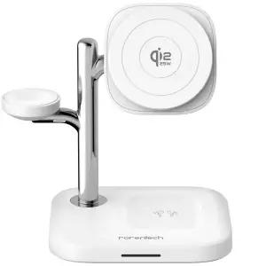 로랜텍 울트라 Qi2.2 초고속 25W PPS PD 맥세이프 3IN1 스탠드 거치대 무선충전기 갤럭시워치 애플워치 호