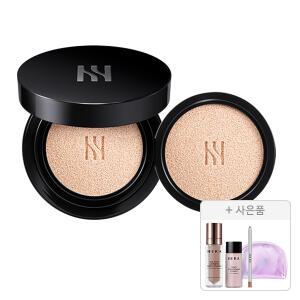 헤라 블랙쿠션 파운데이션, 본품15g+리필15g, 21N1, 1개 + 증정(에이지어웨이 에스테틱 비엑스83 리포솜 20ml,1개 +컴피 컨디셔닝 에센스 15ml, 1개 +스컬프트 립 컨실러 0.4g, 1개+마블러스 PVC 파우치 ,1개)