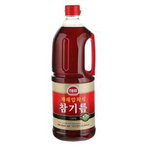 재래압착식 참기름 1.8L/해표