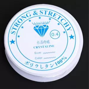 투명 우레탄줄 탄성 신축 우레탄실 비즈 공예 DIY 악세사리 0.4mm