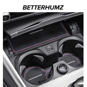 Betterhumz BMW 호환 G20 320i 3 4 시리즈 자동차 워터 컵 코스터 패드 보관함 정리함 매트 링 액세서리