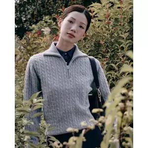 [시흥점][라코스테]케이블 하프집업 스웨터 AF923E-55N