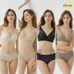 [하프클럽/]빅사이즈 ABCDE컵 베이직 풀커버 노와이어 브라팬티 8종세트(베이
