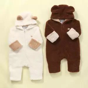 [롯데백화점]타티네쇼콜라 리엘브뽀송우주복(아이보리+브라운)(쌍둥이백일돌선물세트)TTPWQA155T