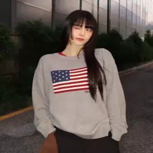 후아유 WHOAU USA American Flag Pullover U WHKAG4924U