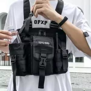 익스트림스포츠체스트백 블랙 앞으로매는조끼가방 크로스백 오토바이가슴가방 xr2594C