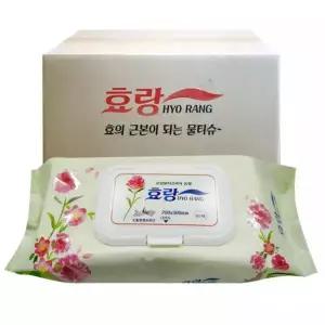 효랑 특대형 빅사이즈 물티슈 캡형 60매x20개-박스