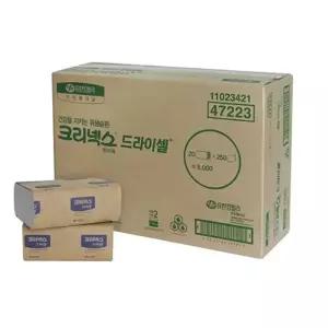 )크리넥스드라이셀스탠다드F250S(250매x20 생활 사무