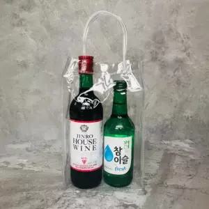 쇼핑백 투명가방 PVC 답례품 16x26x8 선물포장 구디백
