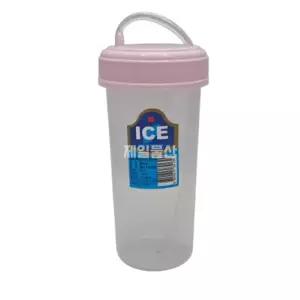 덕신화학 다회용 빨대컵 300ml 간편 플라스틱컵 색상랜덤 1개