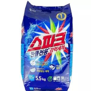 찌든때제거 스파크 분말세제 일반 드럼겸용세제 리필 - O 5.5kg