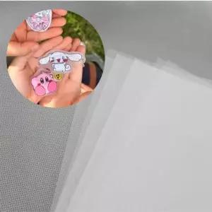 마술종이 (10매) 투명 열수축 슈링클종이 만들기 종이 DIY 마술 키링