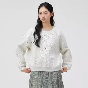 써스데이아일랜드 브랜드마크 올오버 자수 패턴 스?셔츠_T262MST135W