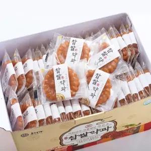 대용량 명인 찹쌀약과 선물세트 3KG (약 80개입) 개별포장 호정가 전통과자