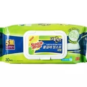 3m물걸레청소포더블액션 대형 20매 청소물티슈 밀대리필 물걸래 손걸레 h-W24CE8B