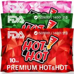 테온셀 프리미엄 핫앤핫 핫팩(RED)30매외(국내직접제조) FDA/ISO14001(환경)인증/대용량/군용/붙이는/군인
