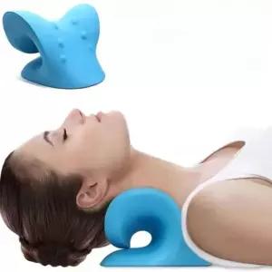넥스트레쳐 일자 거북 목 스트레칭 기구 베게 자세