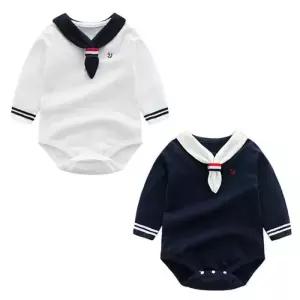 마린 타이 바디슈트 203627 이무 신생 유아옷 아기옷
