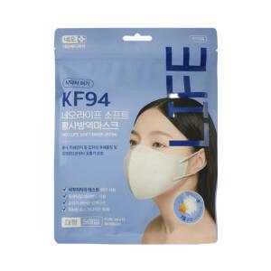 네오라이프 소프트 황사방역마스크(화이트) 5매입 5개/KF94 미세먼지차단 호흡기보호