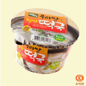 떡국 우리쌀 컵떡국 백제 163g 16개입 즉석