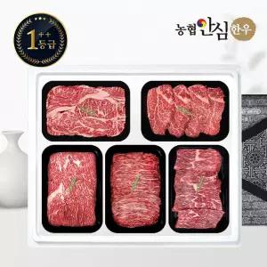 1++등급 한우 선물세트 구이정육4호 2kg (등/안/국/불/장)