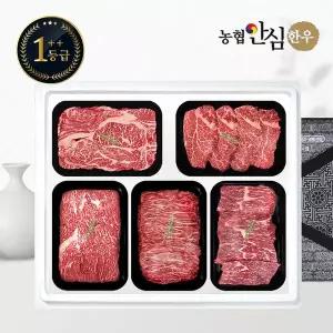 [농협안심한우][9월21일 오전8시까지 명절전배송][냉장]1++등급 한우 선물세트 구이정육4호 2kg (등/안/...