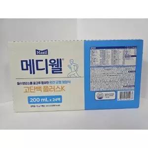 [메디웰] 메디웰 고단백 플러스 환자 균형 영양식 식사 간식 200ml x 24 개입