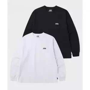 JEEP 2PACK 16수 싱글 베이직 빅로고 롱슬리브 티셔츠 JQ5TSU754BK