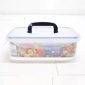 밀폐용기 코미코모 1.2L 반찬 사각용기 통 보관 플라스틱용기 밀폐용기