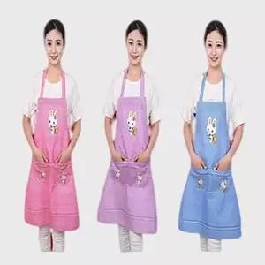 토끼 패션 앞치마(HM 0096) 러블리 미술 용품 주방 토시 초등