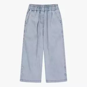 [더데이걸]로엠걸즈 리본자수 와이드 데님 팬츠 RGTJ2654P-1
