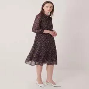 올리비아로렌 호피 프린트쉬폰 롱원피스_VOBOA3F7221 449185