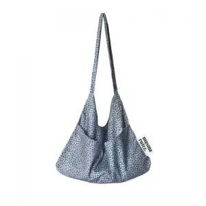 MASMARULEZ Rabbit eco bag_Heart leopard mauve blue