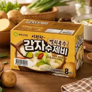 이가자연면 감자수제비186.5g x 8 x 2